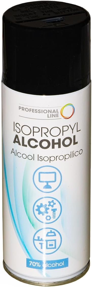 Alcool Spray Bomboletta da 400 ml per industria meccanica nautica adatto per pulizia testine magnetiche dispositivi ottici pc tastiere macchina fotografica