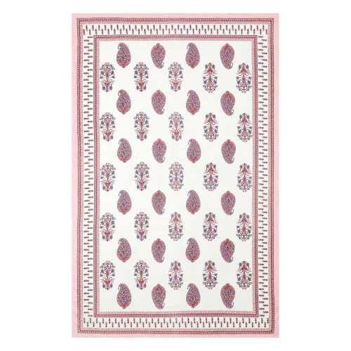 Image of BLOCKS OF INDIA 200TC Diwan Set Cotton 8 Piece | Deewan Printed Bedsheet Sets for Living Room Hall (Set of 8 Piece, 1-Bed Sheet | 2-Bolster Cover | 5-Cushion Cover (Color 43)