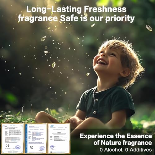 Image of Car Air Freshener Refill for Men & Women 6.09 FL OZ /180ML-9 Month Cologne Scent Essential Oil Perfume, Essential Oil Made of Natural Plant Extracts, Compatible with Car Diffusers for Home /Office