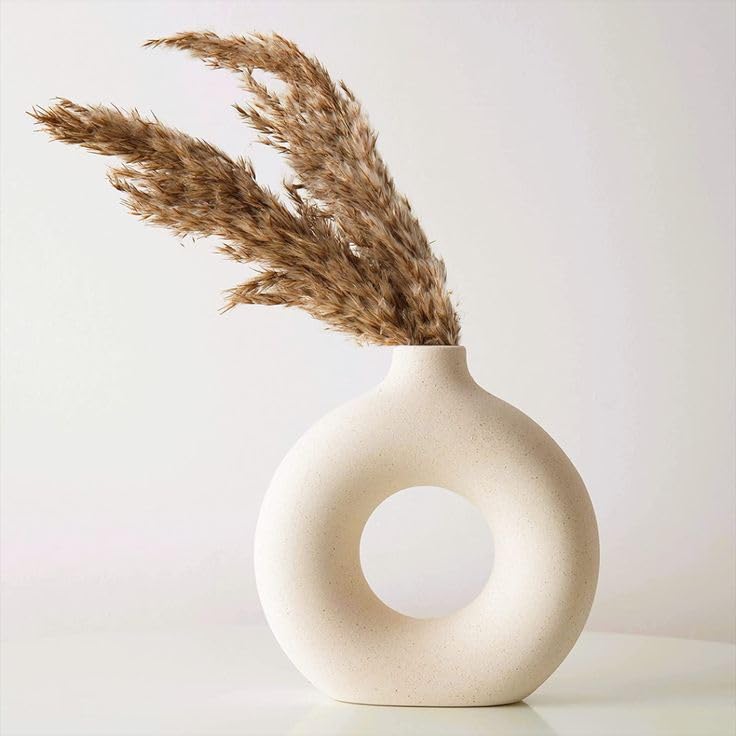 See full amazon price history chart for Bliss Hohm Decorative Ceramic Flower Vase for Home Decor and Gifting, Flower Vases for Living Room & Office Decor, Decoration Items, Wall Tabletop showpieces (White Donut) Bliss Hohm Decorative Ceramic Flower Vase for Home Decor and Gifting, Flower Vases for Living Room & Office Decor, Decoration Items, Wall Tabletop showpieces (White Donut) (B0CQH7493K) Amazon Price History, Amazon Price Tracker