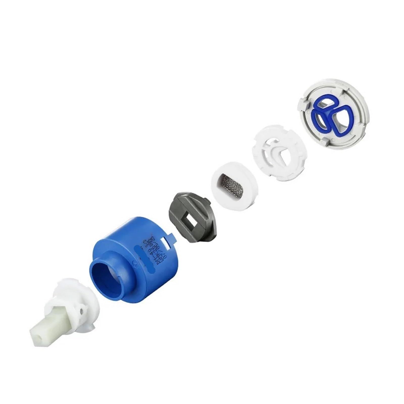 Elektrische Heizung Wasser Mischventil Core Niedrigen Drehmoment Wasserhahn Patrone 25/35/40mm Mixer Wasserhahn Zubehör for hause(35mm)