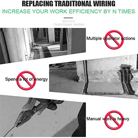Cordless Fish Tape Wire Threading Tool, Automatic Electrician Threader for Wall Wiring, Professional Electric Wire Machine