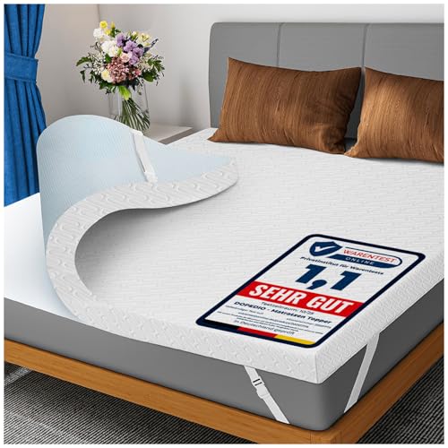 DOPEDIO 7,5cm Gel Memory Foam Matratzen Topper Weiche Matratzenauflage mit Öko-TEX® 100...