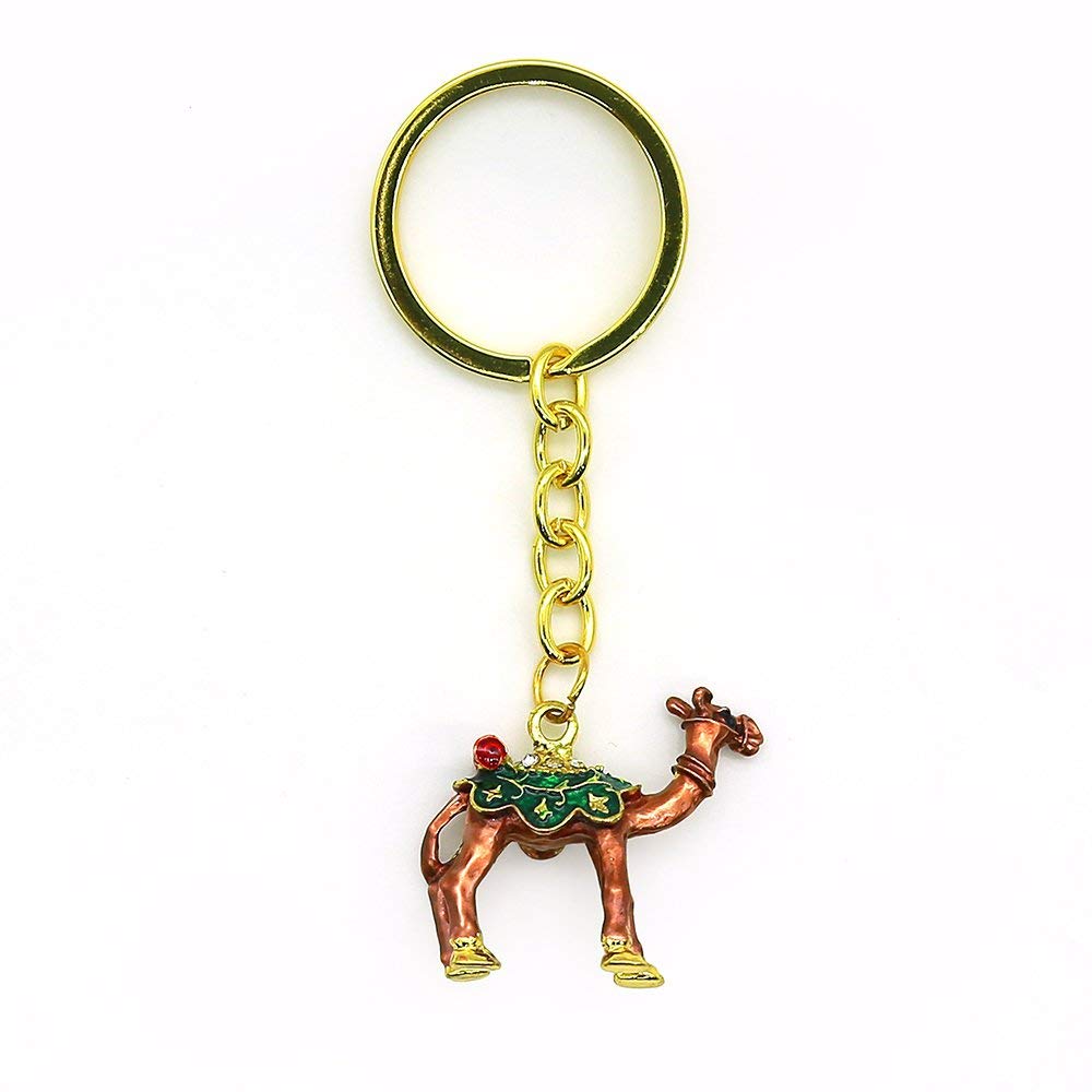 DUBAI SOUVENIR BRONZE CAMEL KEYCHAIN