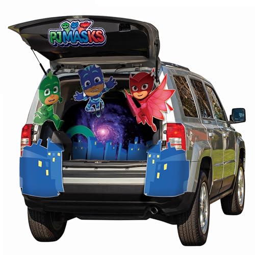 PJ Masks Trunk or Treat Car Decorations Kit, Official PJ Masks Treat Your Trunk Halloween Trunk Decorations Kit for Cars and SUVs