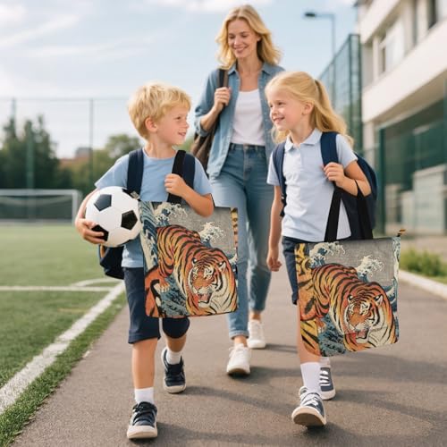 Bolsas de mano infantiles con cierre seguro para evitar la pérdida de útiles 6