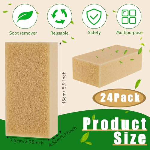 Image of Tessco for You 24 Pcs Reusable Soot Eraser Sponge for Dry Cleaning