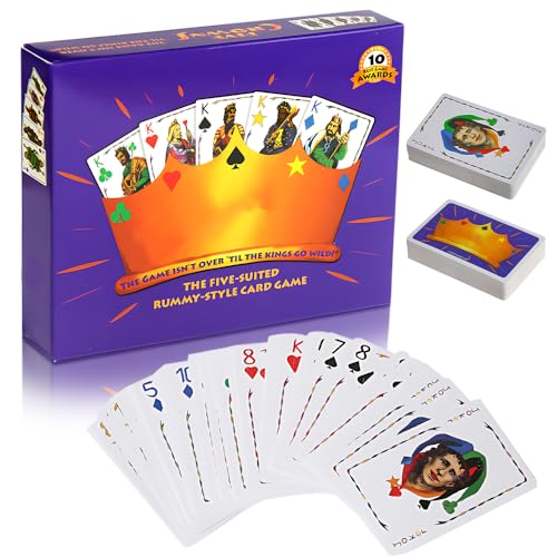 SGZIOO Card Games Playing Cards Poker Set Happy Families Card Game for 2 to 7 Players Poker Board Game for Family Gather Bring More Fun to Family and Friends - Paper Box