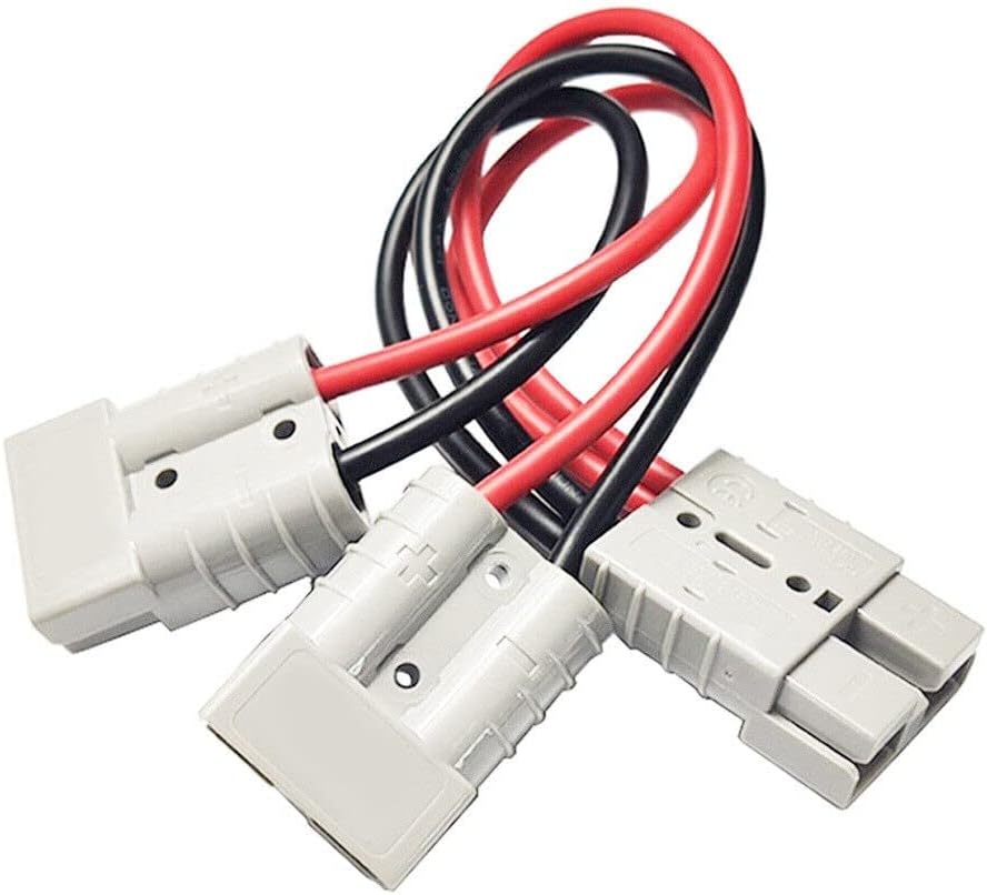 TAVICE 50 Amp Anderson Plug Connector 6mm Double Y Adaptor 1 to 2 Automotive Cable for Anderson