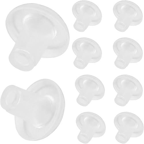 Biaungdo 10 tapones de cable de escalera para riel inferior de persianas horizontales, parte inferior transparente, componentes, piezas de