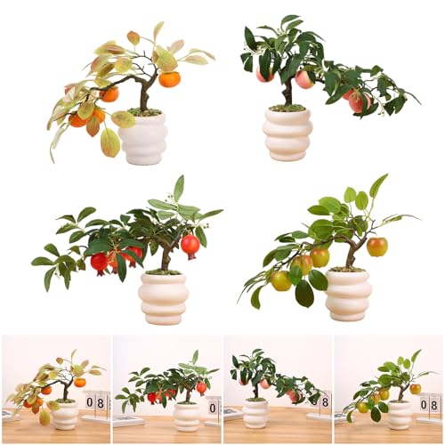 Bonsaï d'arbre fruitier réaliste pour décoration salon - 3