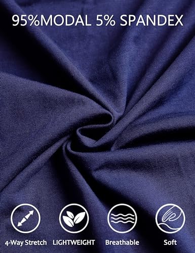 Men's Pajama Sets, Modal Long Pajama Set Ultra Soft Sleepwear PJS Loungewear Set2