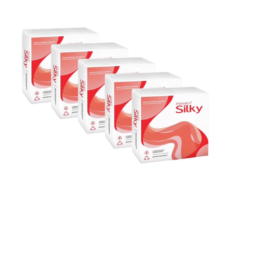 Premier Tissue Paper Silky Napkins - Pack of 5 (90 Pulls Per Pack)-image-21