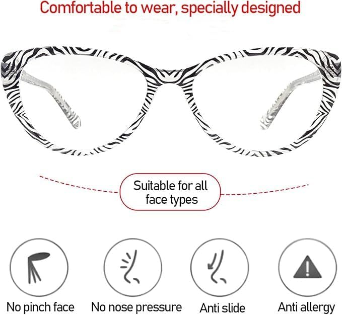 Miniatura 5 de Lentes de lectura para mujeres y hombres, ultraligeros, protección ocular, lentes de lectura elegantes y cómodos para presbicia