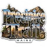 Precipice Trail Maine Die-Cut Magnet - Mountain Hiking...