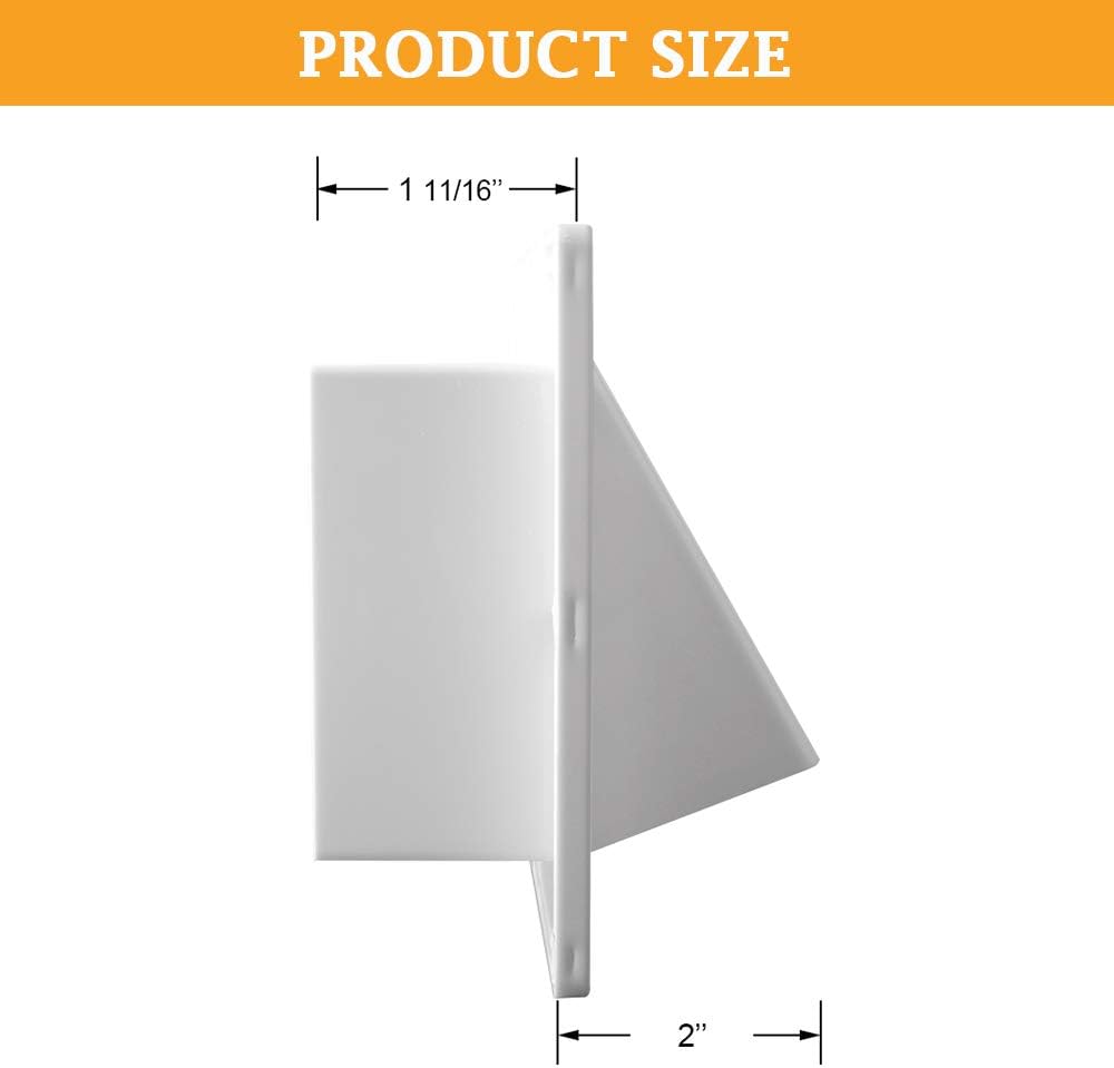 Gekufa RV Range Hood Vent Cover, RV Stove Vent Cover/RV Exhaust Vent Cover, White (Include 10 Pcs Screws): Automotive