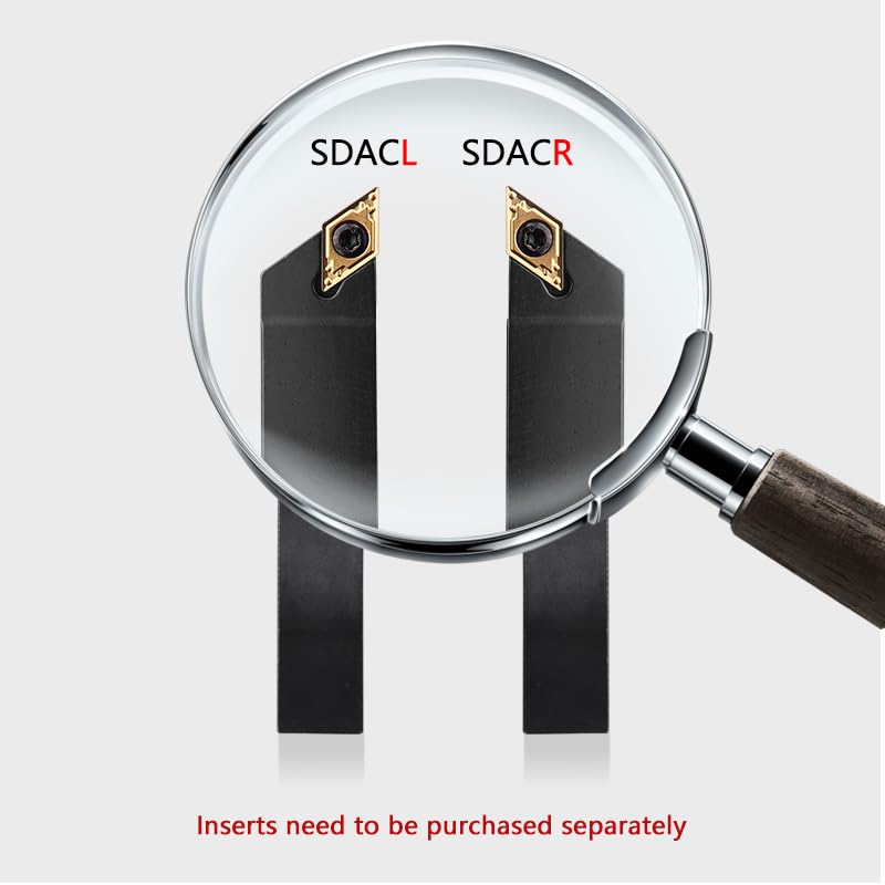 1pc SDACR0808 SDACR1010 SDACR1212 SDACR1616 SDACR2020 External Turning Tool SDACR SDACL Cutter Bar CNC Lathe Bar Turning Holder(SDACR0808H07)
