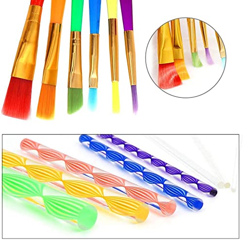 Kit Complet 35 Pièces Outils Peinture Mandala - Pochoirs, Pinceaux Et Accessoires DIY Créatifs