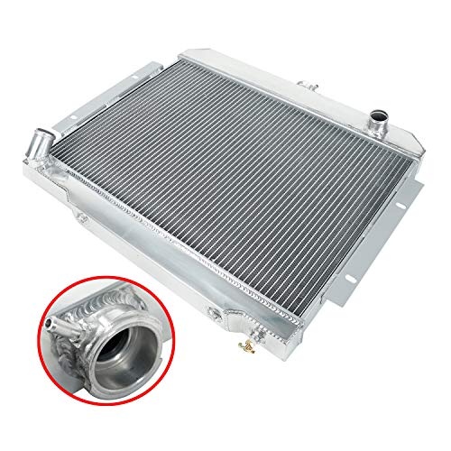 LucaSng 3-Row Full Aluminum Racing Radiator For 1972-1986 CJ CJ5 CJ6 CJ7 3.8-5.0 MT 73-85 Core Racing Cooling Radiator