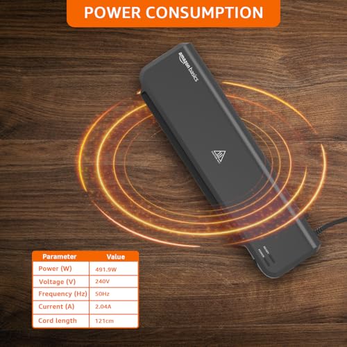 Image of Amazon Basics Hot & Cold A3 Thermal Laminating Machine /Laminator A303 | Fast 2-Min Warm-Up | Slide-Push Button | Durable Thermostats | Dual Light Indicators | for Photos, IDs, Documents, Certificates