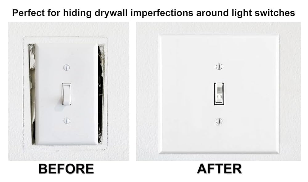 OVERSIZED JUMBO Metal Switch Plate, 2 Gang Toggle Switch