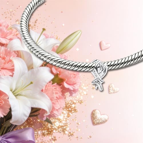 Image of Mom Family Charms Bead for Bracelets and Necklaces Jewelry Charm for Women Valentine Mother's Day