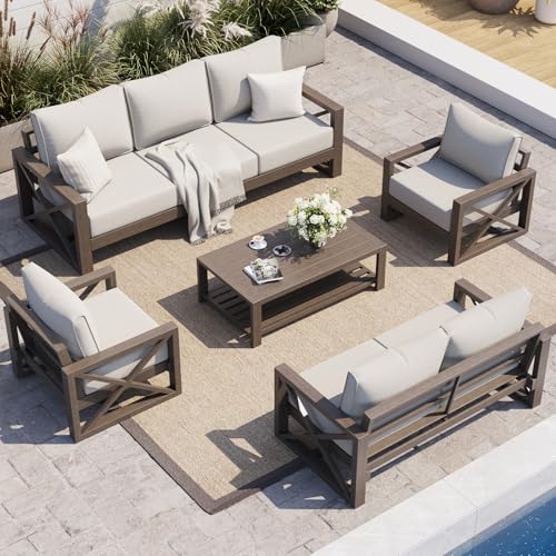 UDPATIO 5-Piece Aluminum Patio Furniture Set