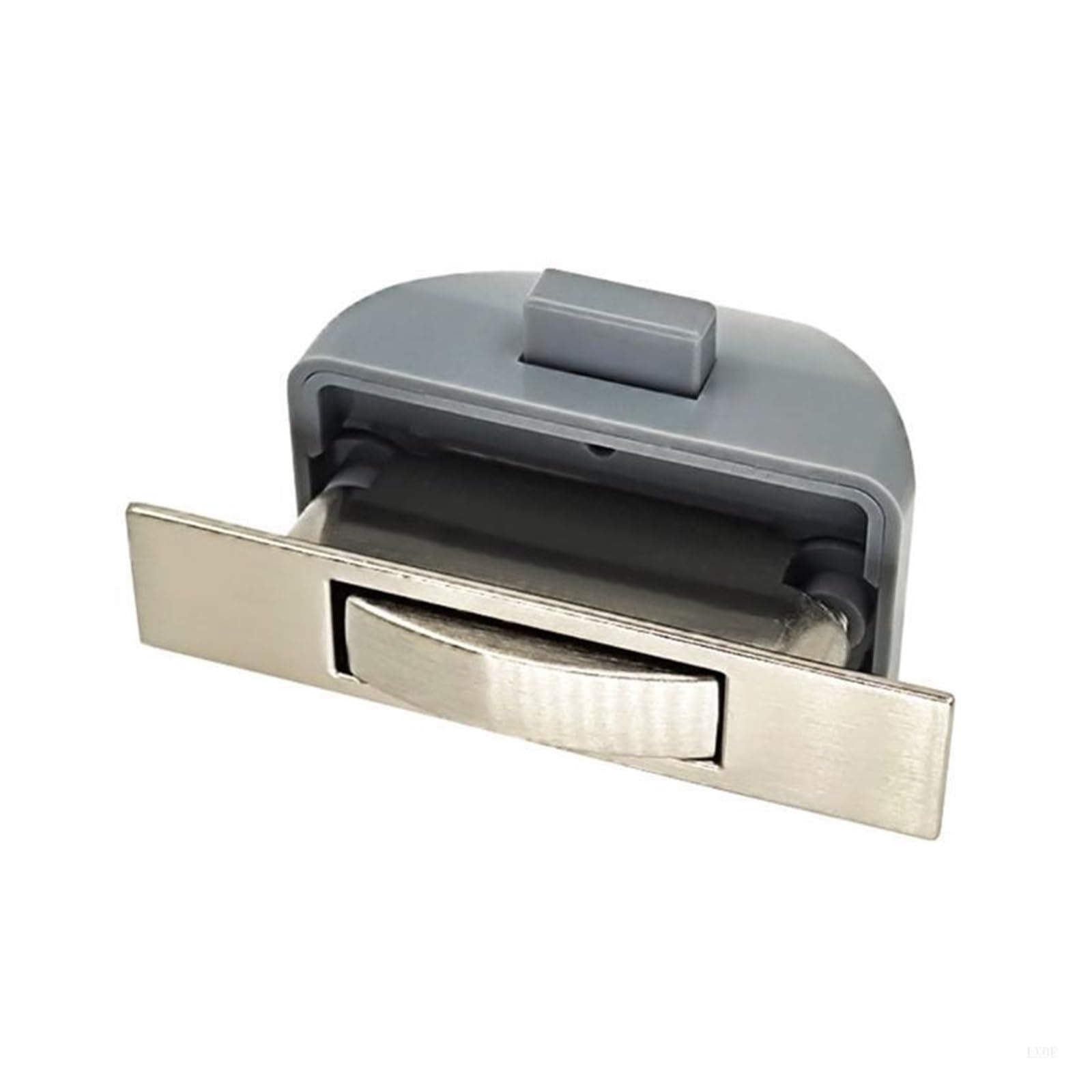 Drawer Lock Catch with Button Lock, Easy Install for Motorhomes(Nickel Plated)