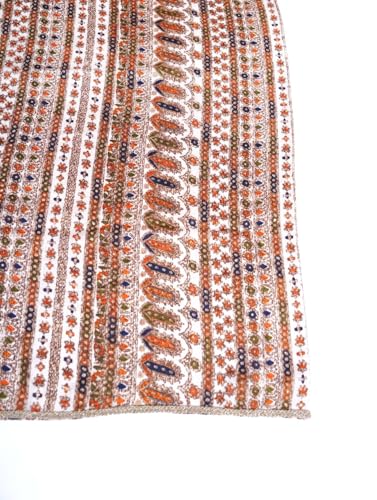 JG JAI GOVINDAM Women's Chinon Dupatta Soft Lightweight Ethnic Dupatta for Suit, Kurti, Lehenga Party Wear Dupatta's for Women Dress Dupattas (1, Off-white/Grey, 2.2 Mtr)4