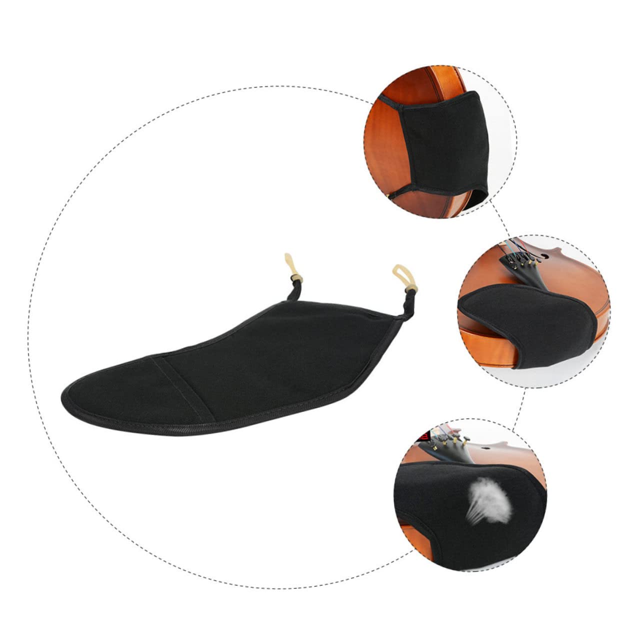 ibasenice 5 Piezas De Soporte Para Violín Resistente Y Cómodo Almohadilla De Apoyo Para Violín Mentonera Para Violín