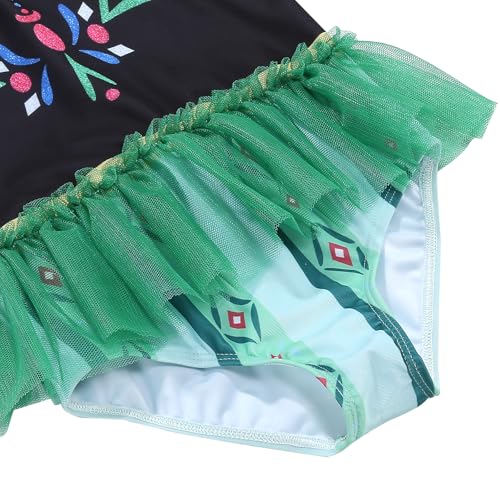 Image of Girls One Piece Swimsuit Colorful Mermaid Bathing Suits Cute Kids Princess Beach Swimwear 2-10 Years