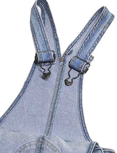 Image of KIDSCOOL Girls Denim Overalls Jeans Adjustable Straps Bib Jumpsuit Pants