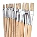Produktbild BK BILDERRAHMEN KOLMER 12 TLG. FLACHPINSEL MALPINSEL Set | Größen 1, 2, 3, 4, 5, 6, 7, 8, 9, 10, 11, 12 |Naturhaarpinsel, Borstenpinsel mit Alu Zwinge
