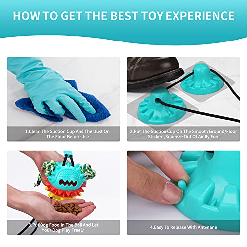 Interactive Dog Toys For Boredom And Stimulating,Mentally Stimulating Toys For Dogs,Dog Mental Stimulation Toys,Tug Toy For Dogs,Suction Cup Dog Toy Tug Of War,Dog Chew Toy For Aggressive Chewers #TOP2