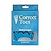 Correct Toes – Bunion Corrector, Toe Separator & Toe Spacers for Men and Women, Unisex, Aqua, Large