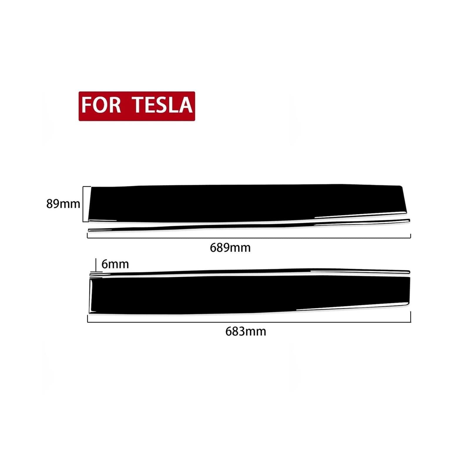 Czarny centralny panel sterowania Listwa ozdobna do wnętrza samochodu Naklejka dekoracyjna kompatybilna z Tesla Model Y 2020+ Model 3 2017-2022 Piano