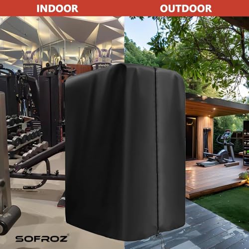 Image of Protective Cover for Home Gym Set, Waterproof & Dustproof Cover for Gym Station /Home Excersize Equipment Set - Indoor or Outdoor (Black)