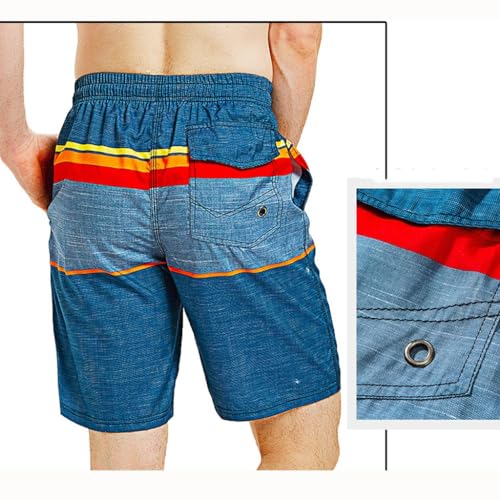 Loose Plus Size Shorts, Quick Drying Big Shorts, 5-inch Flat Angle Beach Pants, Swimming Trunks for Men4