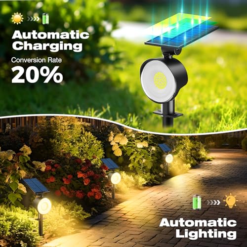 nipify Solar Spot Lights Outdoor IP65 Waterproof, Landscape Spotlights - Image 4