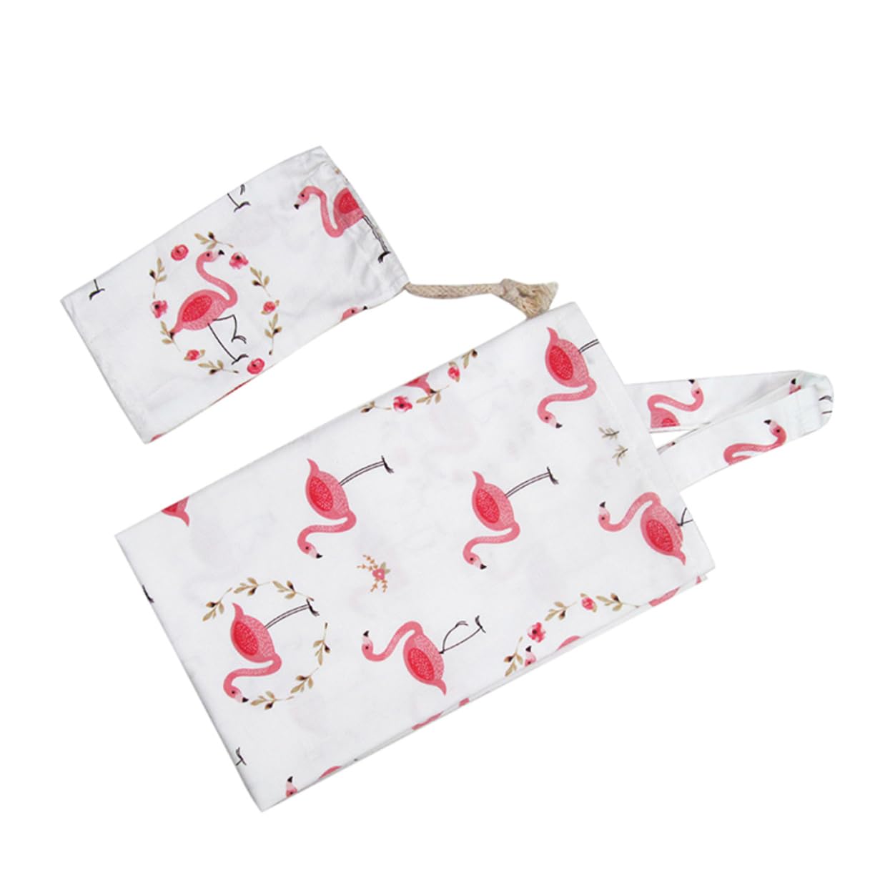 UPKOCH 3stücke Baumwoll-umstandsdecke Für Stillen Und Tragbarer Stillüberwurf Mit Nackenstütze Für Draußen Flamingo