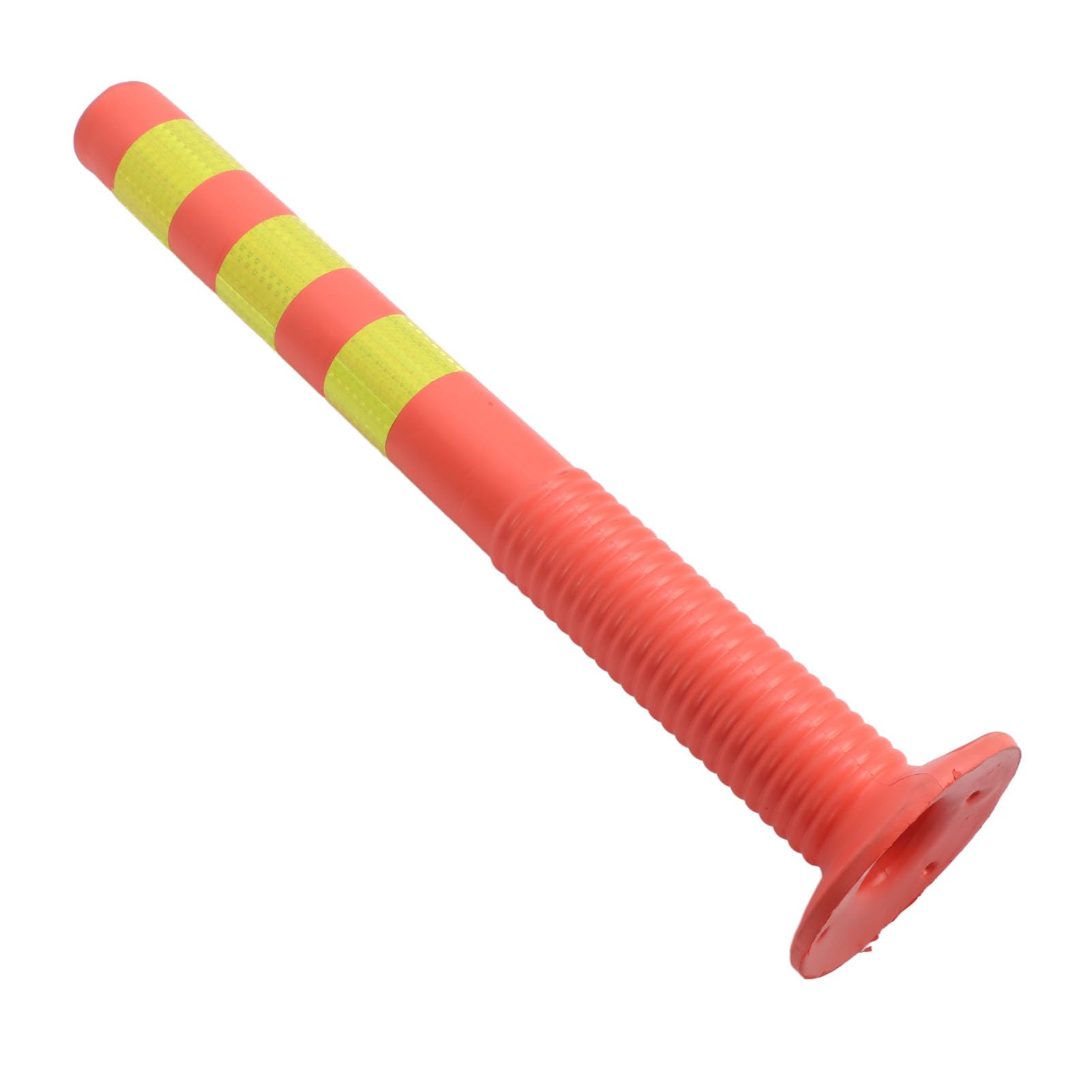 Bolardo de seguridad reflectante de 75 cm, poste de advertencia elástico, barrera de tráfico flexible con soporte de cadena, señalización de calle para una mayor visibilidad