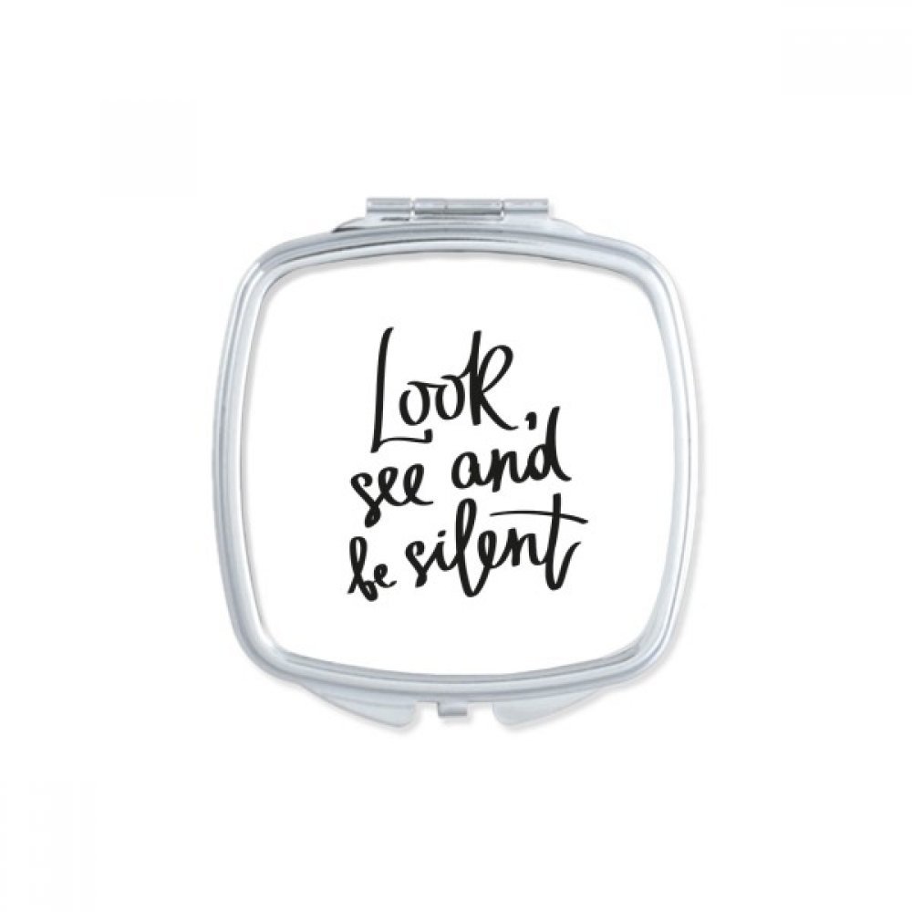 Miroir Compact Citation Voyage et Retouche Maquillage Discrète au Quotidien