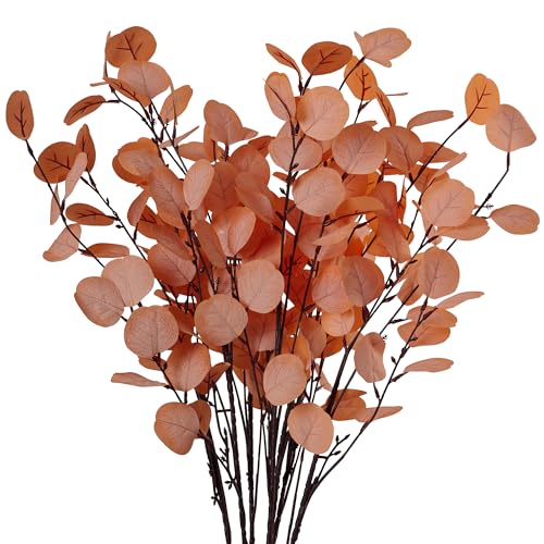OJRTHDE 7PCS Long Artificial Eucalyptus Stems...