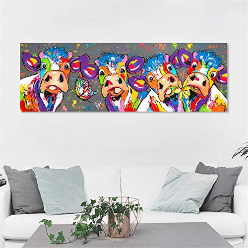 Broderie diamant 5D vache de grand format et strass carrés pour loisir créatif haut de gamme