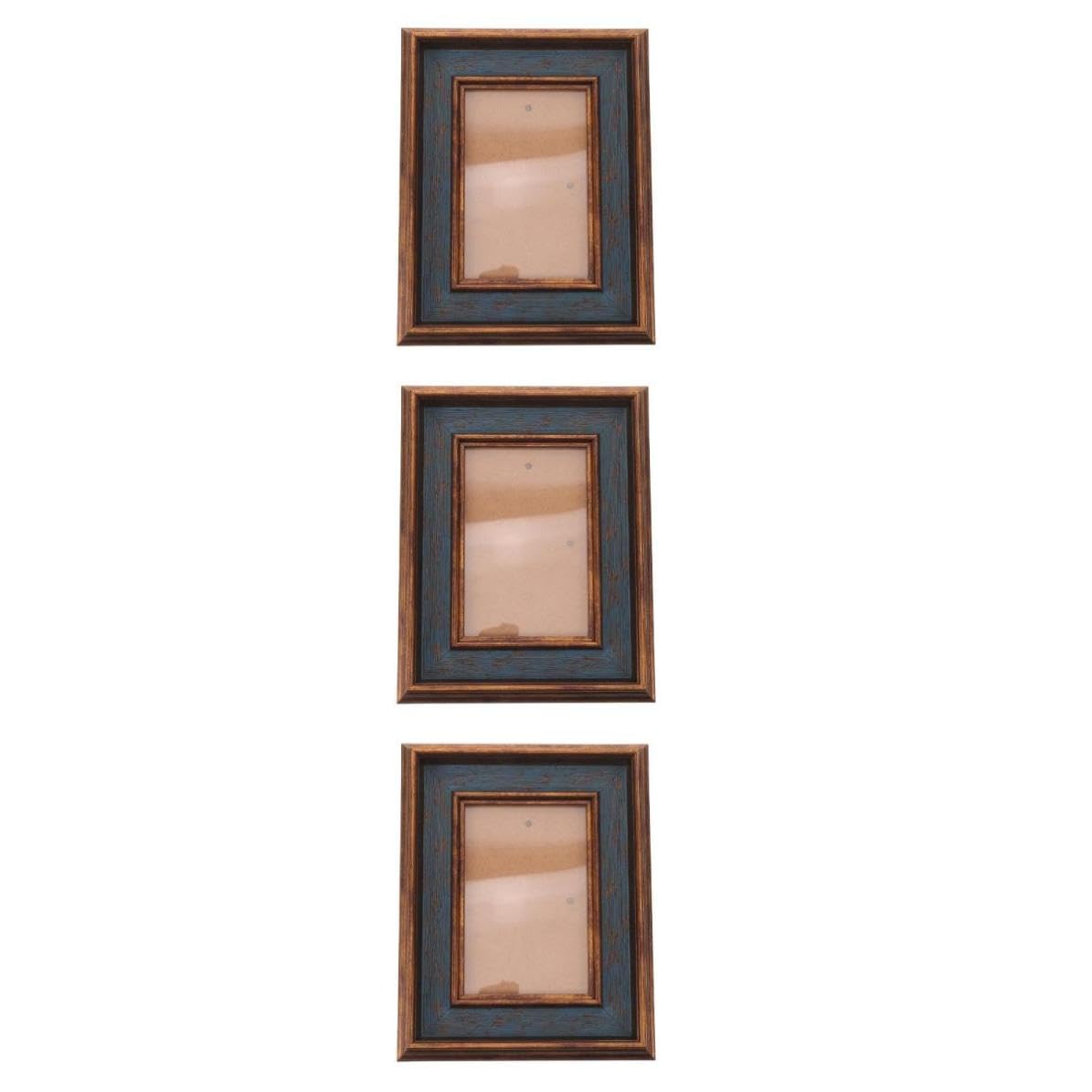 TOPBATHY 3 Stück Retro Bilderrahmen für Tisch und Wand 4x6 Zoll