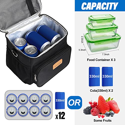 Macadamla Weinas JTBAG001 Lunch Bag For Women/Men,Reusable Lunch Box Leakproof Cooler Bag thumb #5