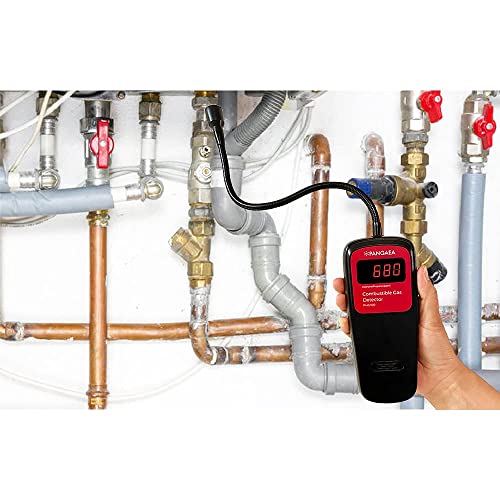 Pangaea Digital Gas Detector, Portable Gas Tester Detector, Bright Led Screen, Natural Gas (Methane) Or Lpg (Liquified Propane Gas), Combustible Gas Sensor Sniffer (Natural Gas/Methane Model) #TOP4