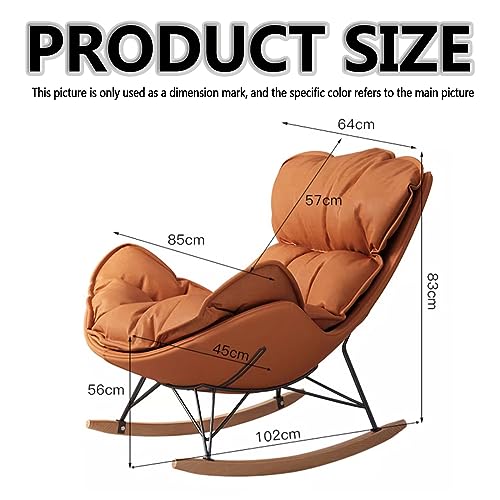 Fauteuil à bascule rembourré et confortable avec inclinaison douce