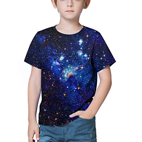 Image of LAIDIPAS Boys Girls 3D Graphic T-Shirt Short Sleeve Tops Tees 6-16 Years | Kids Crewneck Shirts, Vibrant Color, Lightweight and Quick Dry, Trendy Outfits for School, Parties, vacation and Daily Wear