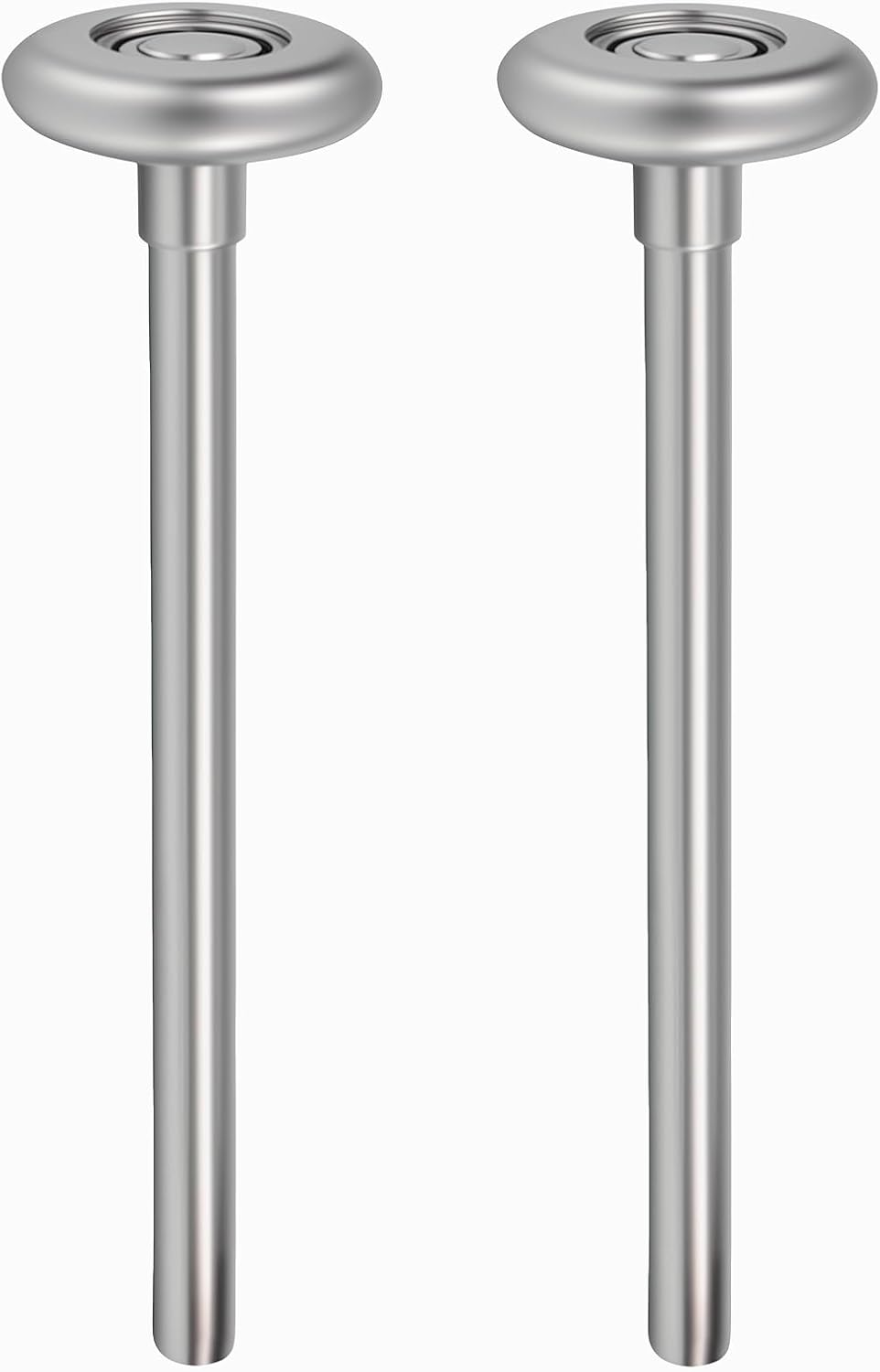 1.8Inch Steel Garage Door Rollers, 2pcs Metal Roller | for 2" Garage Door Track Replacement, 7" Long Roller Wheels Stem , High Load 10 Ball Bearing